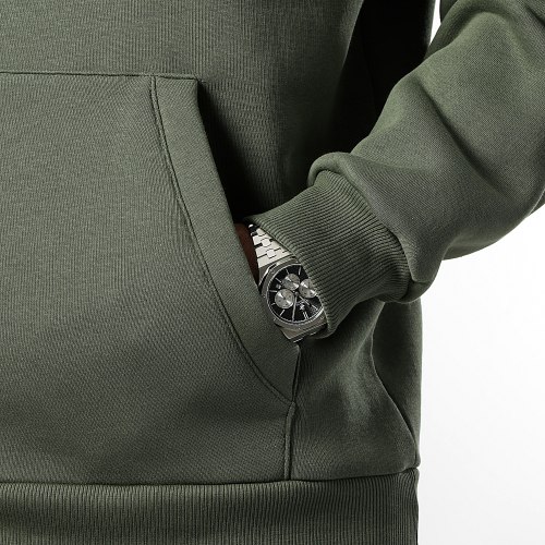 Sweat Capuche Oversize Large Premium 2756 Vert Kaki