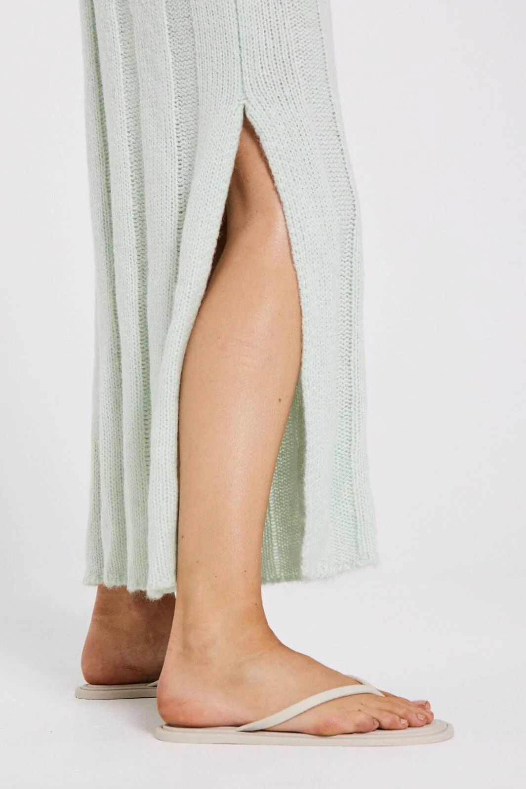 Norr Fuscia Rib Knit Dress