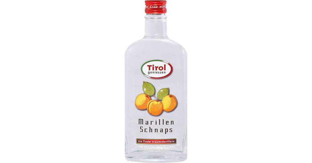 Die Tiroler Kräuterdestillerie Marillen Schnaps 40% (Einweg)