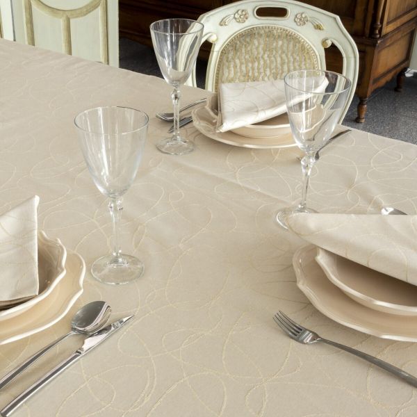 Guardanapos de Mesa Anti-nódoa Golden Lines 45cm x 45cm 6 Guardanapos - PMES0125