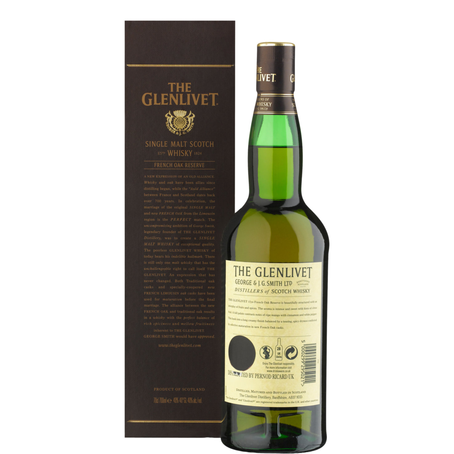 Glenlivet 15 Years Single Malt -70cl
