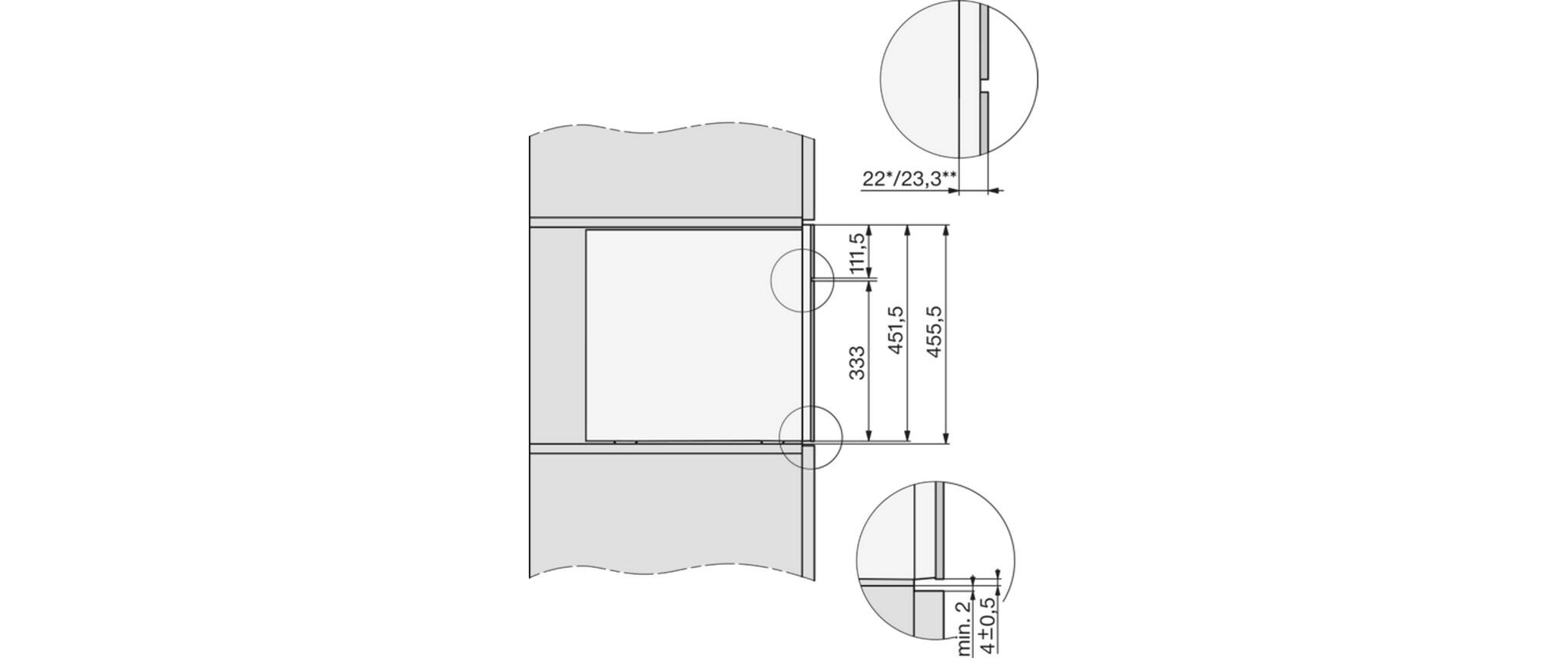 Einbau-Kaffeevollautomat CVA 7845 Beige<br>Einbau-Kaffeevollautomat mit DirectWater