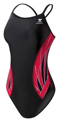 Maillot de Bain 1 Pièce Femme Tyr Phoenix Diamondfit Noir / Rouge