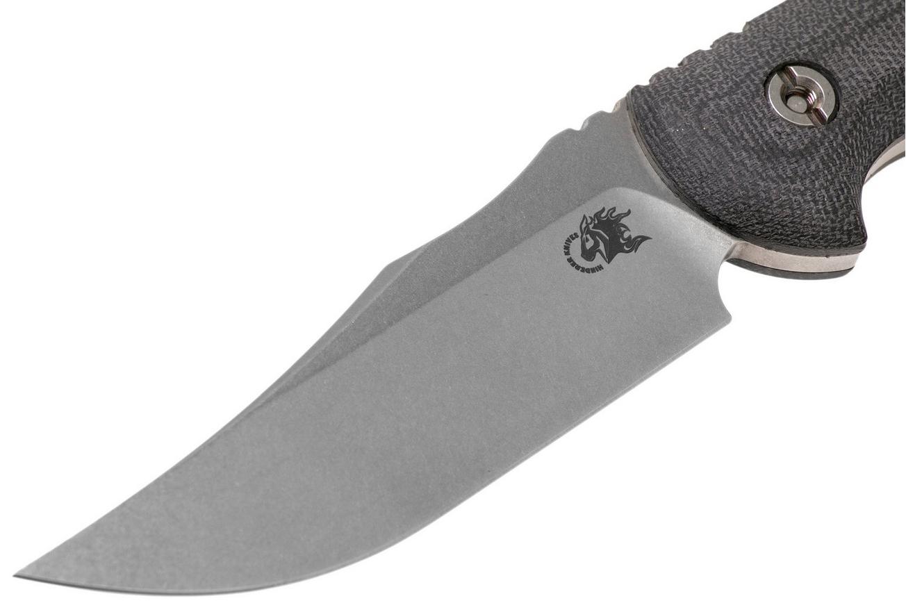 Rick Hinderer The Emmett, CPM 20CV, Black Micarta jachtmes