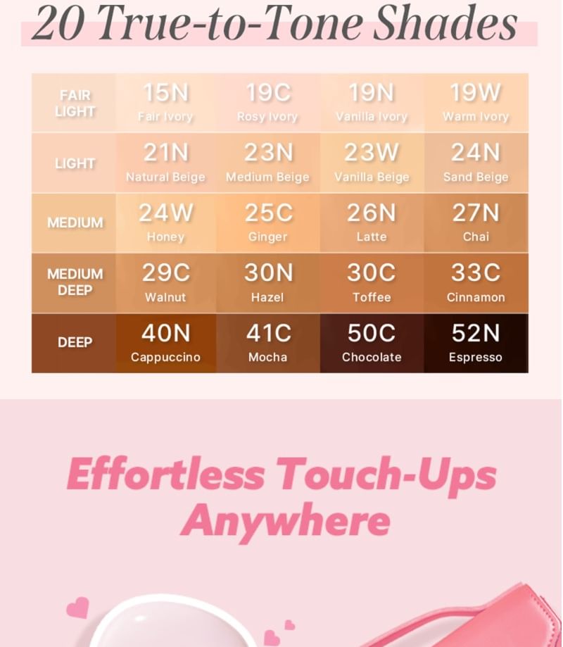 Milk Touch - All-day Skin Fit Milky Glow Cushion - 20 kleuren