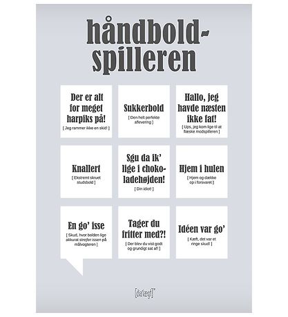 Dialægt - 50x70 - Poster - Der Handballspieler