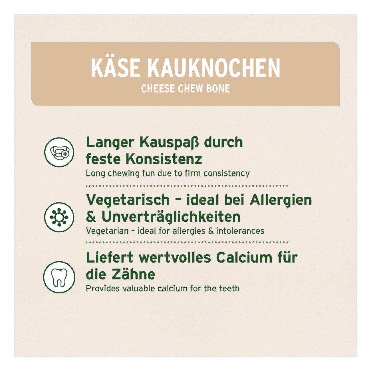 AniForte Käsekauknochen für Hunde 34 g