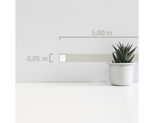 Rand 36917-2 zelfklevend kettingornament parelmoer 5 m x 5 cm