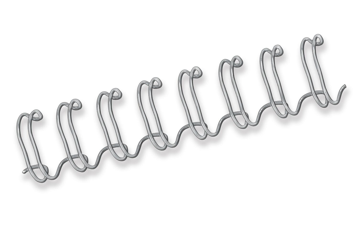 Binderücken 10 mm Draht Silber, 100 StückPackung à 100 Stück, Blattkapazität: 51 - 80