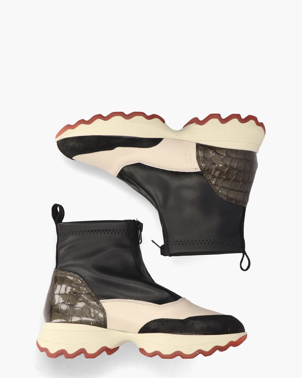 DLSport 6346 Zwart/Multicolor Dames Enkelboots