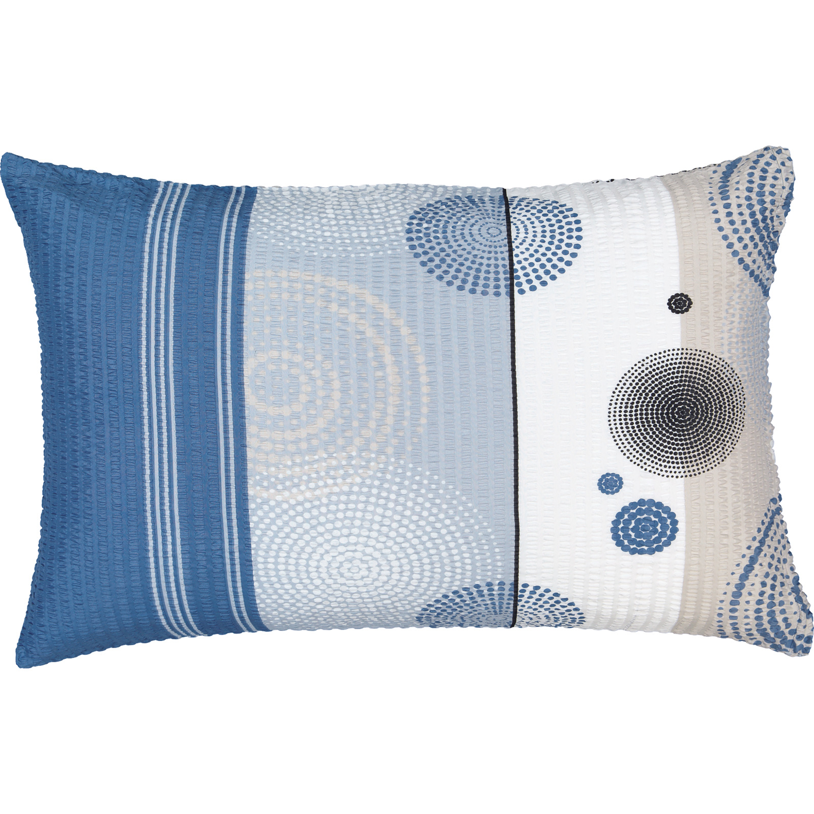 Bettwäsche blaues Design 160x210 65x100 Bettanzug Nord