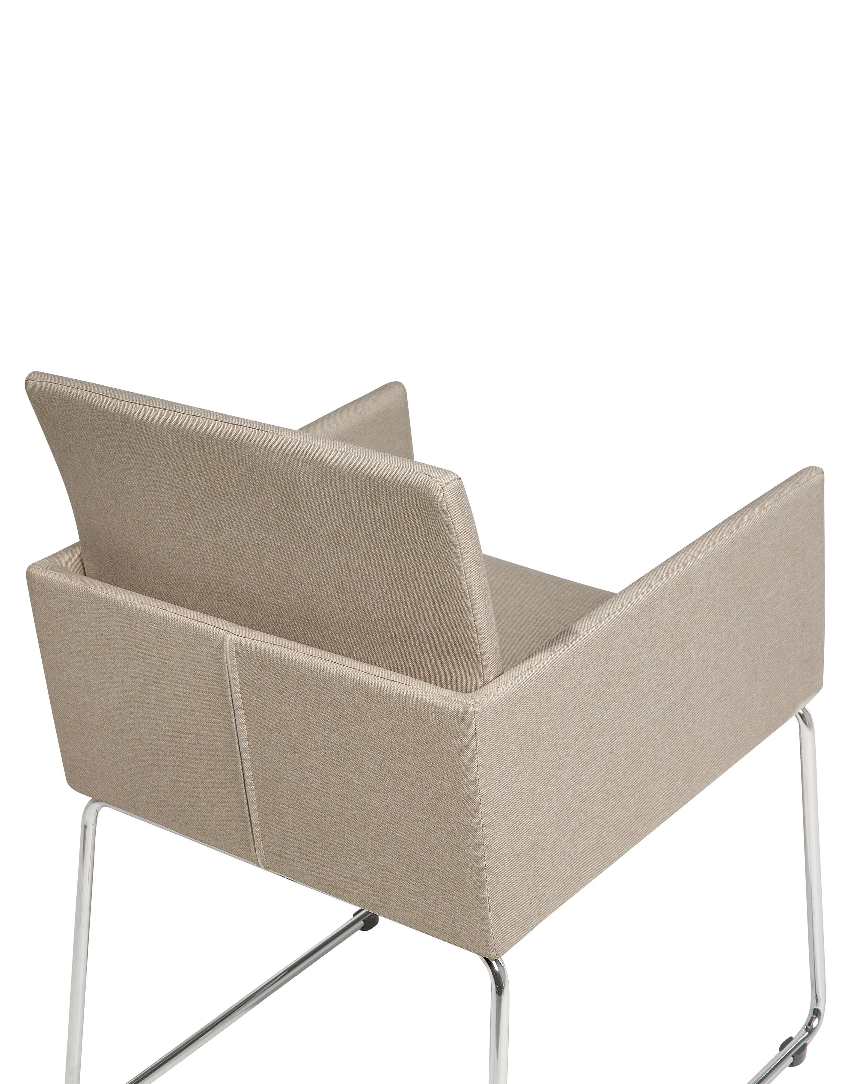 Set van 2 eetkamerstoelen GOMEZ Stof Beige