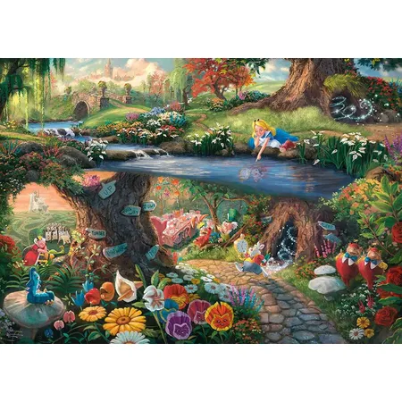Schmidt Spiele Puzzle -Disney Alice im Wunderland, 1000 Teile