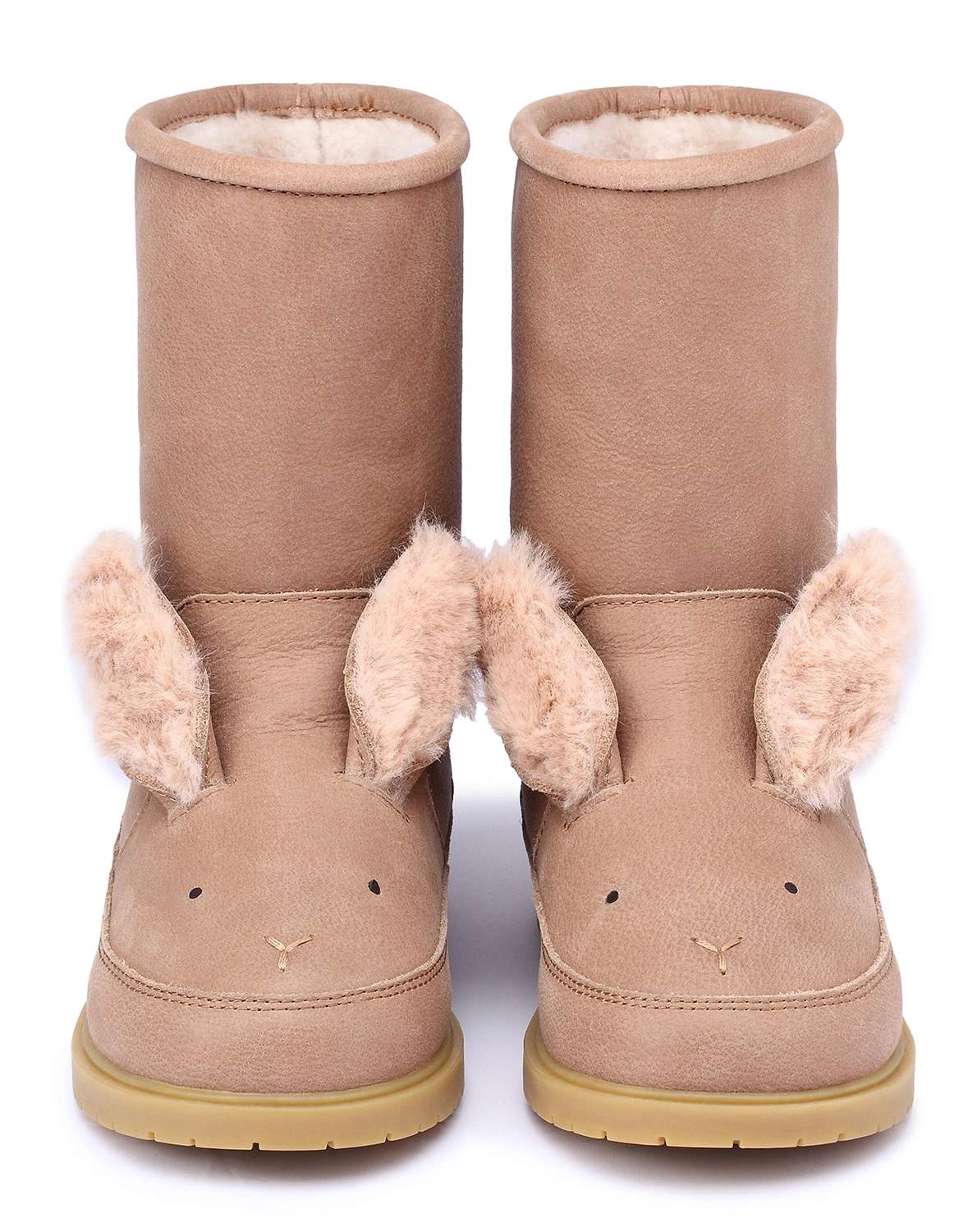 Stiefel WADUDU EXCLUSIVE - FLUFFY BUNNY gefüttert in hazelnut
