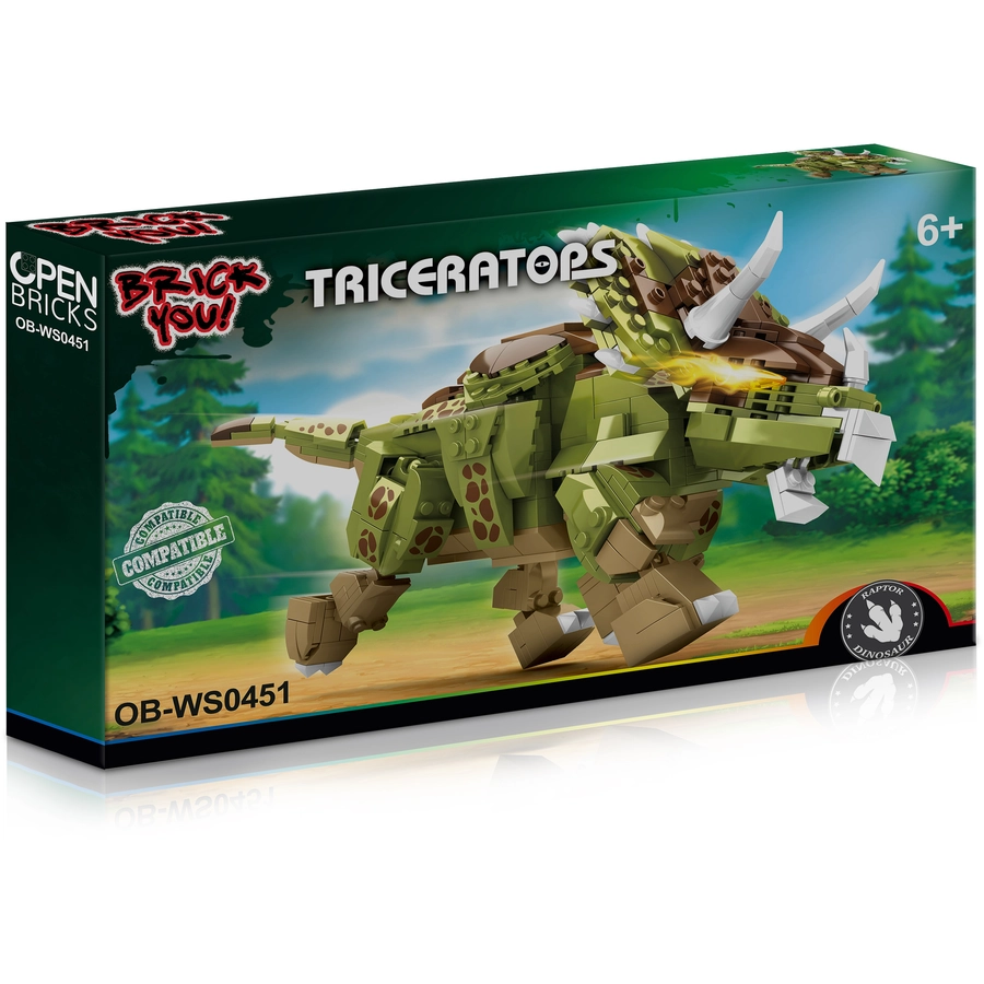 Open Bricks Triceratops