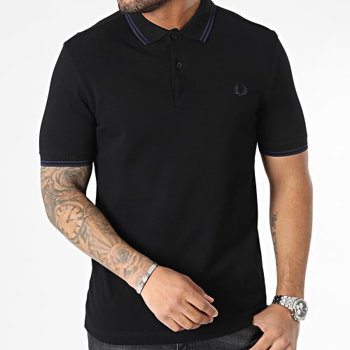 Polo Manches Courtes Twin Tipped M3600 Noir