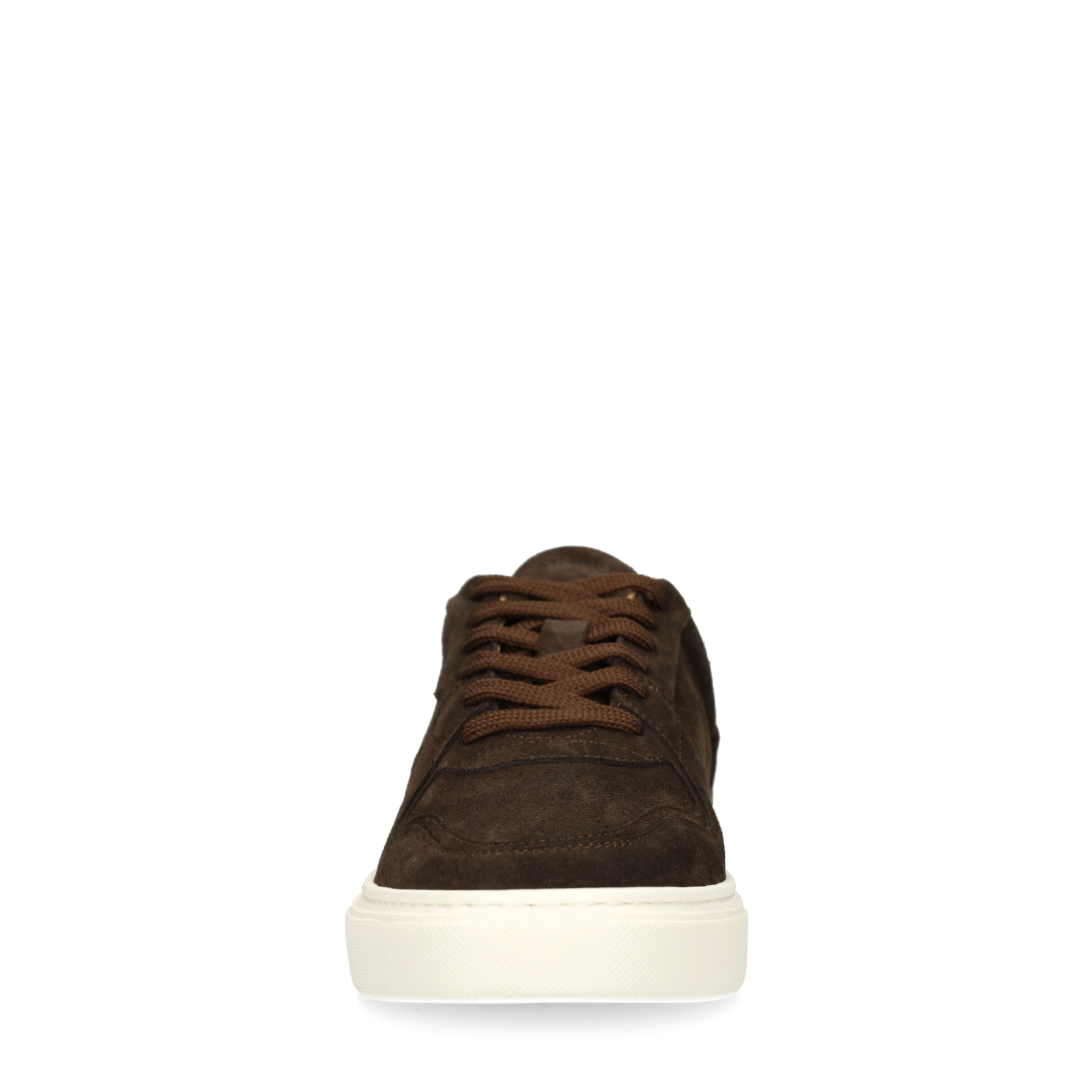 Donkerbruine suède sneakers