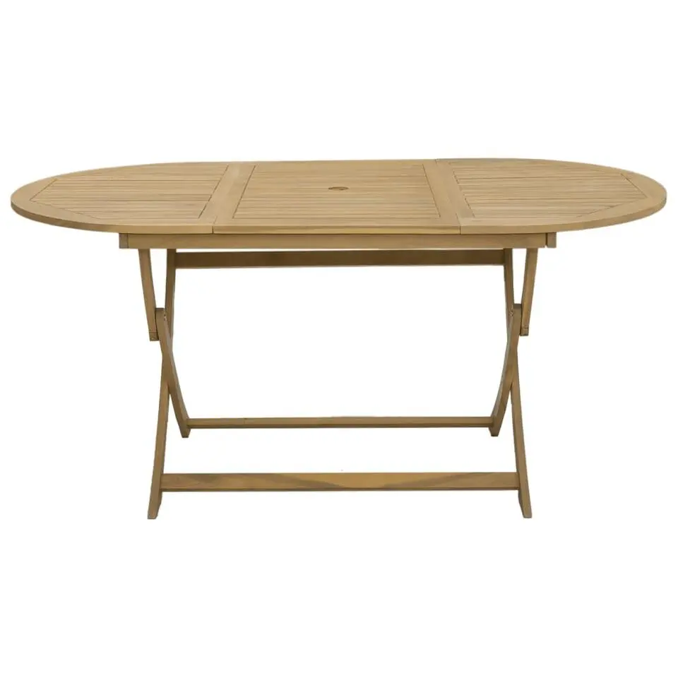 vidaXL - Tuintafel inklapbaar - Bruin - Acaciahout - 160 x 85 x 75 cm