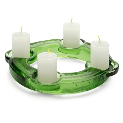 Adventskranz Thüringer Waldglas