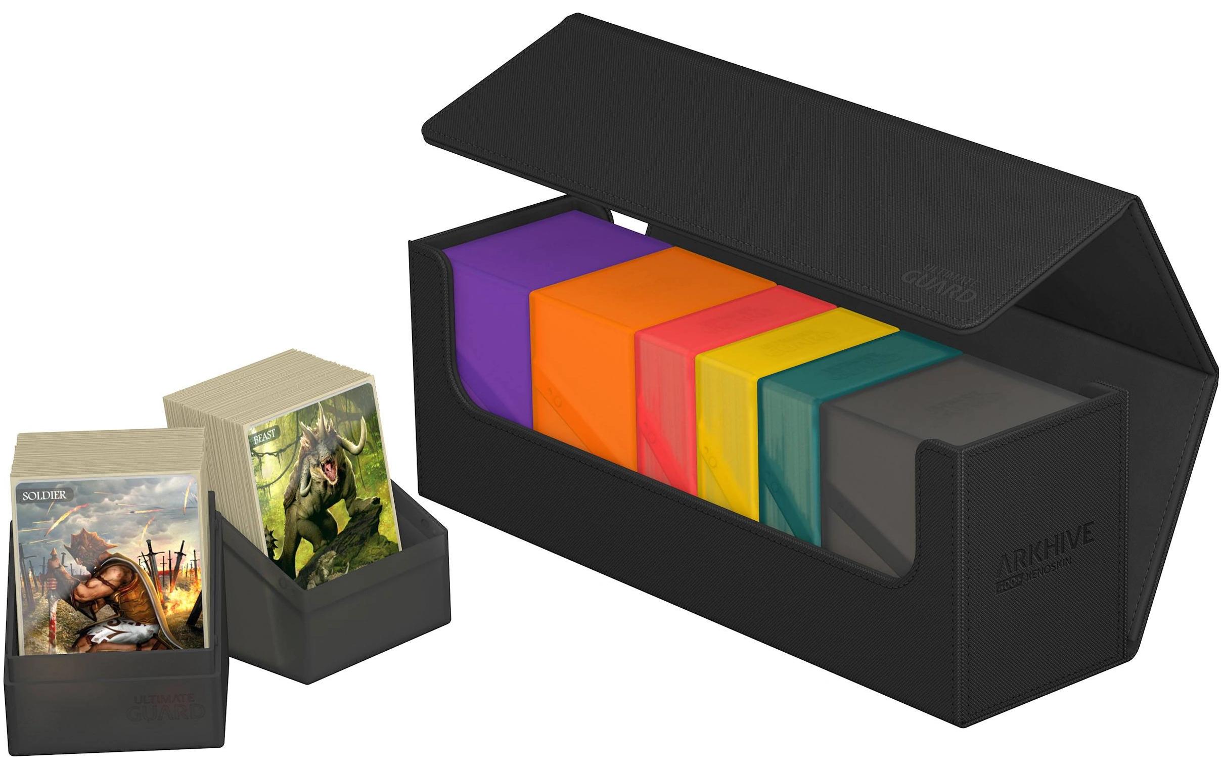 Kartenbox XenoSkin Arkhive Monocolor 400+ SchwarzHochwertige Box für Sammelkarten in Standardgrösse