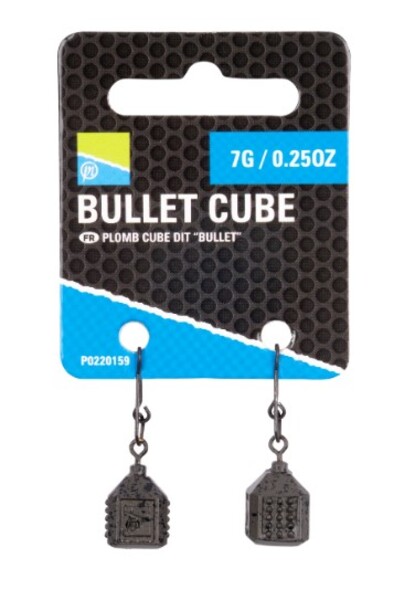 Plombs feeder Preston Bullet Cube (2 pièces)