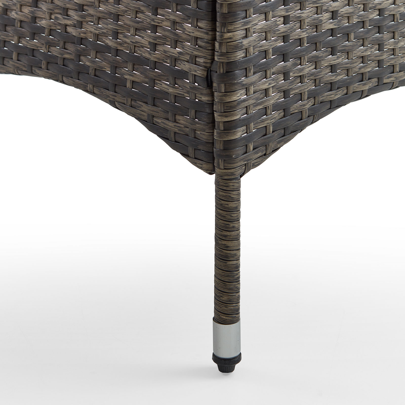 4-teilige Loungegarnitur - braun - Polyrattan