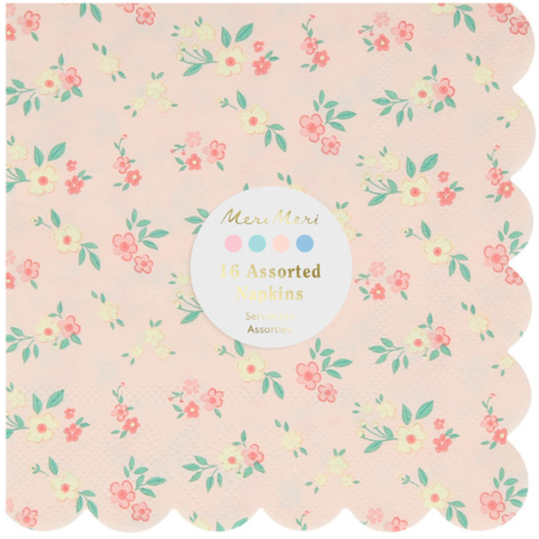 Meri meri servetten vintage ditsy - small - 16st