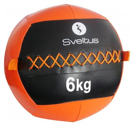 Wallball à projeter au sol Sveltus poids au choix noir