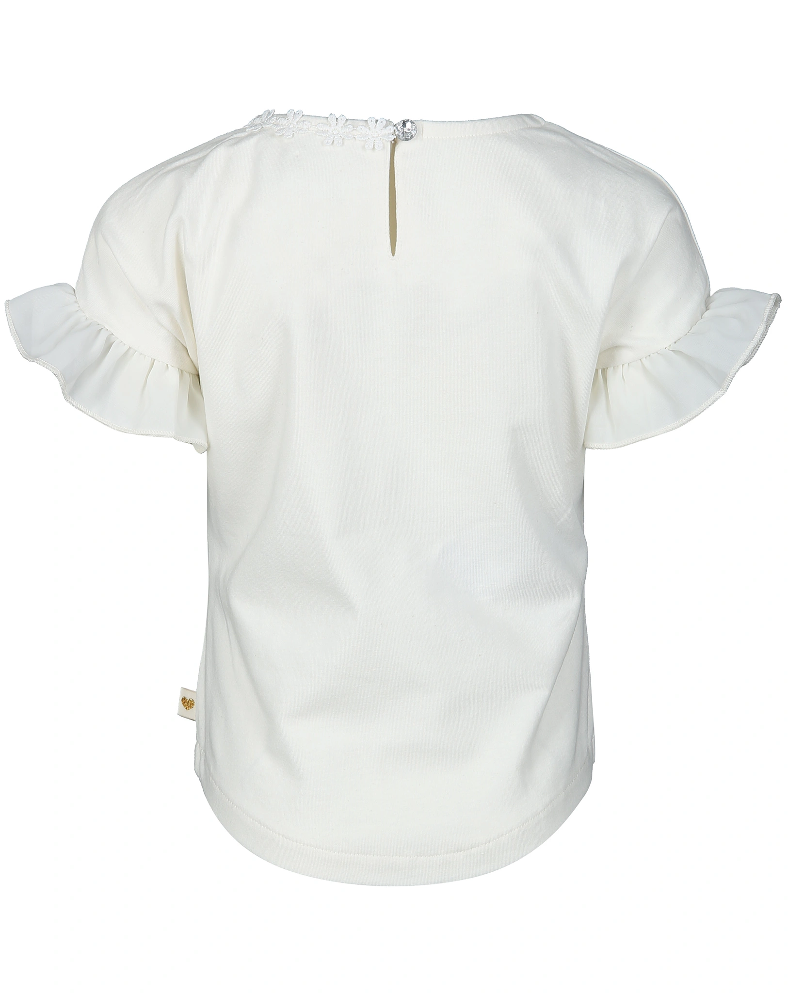 T-Shirt MARIPOSA mit Pailletten in weiß