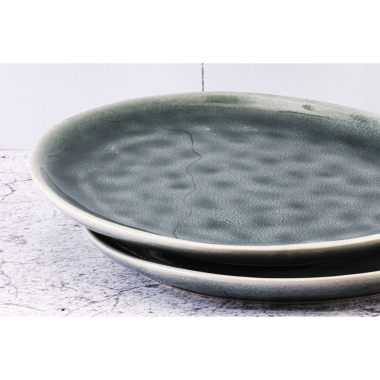 Bjorn 6 Assiettes Moon bleu nuit - D.21 cm