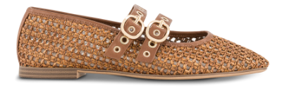 Tamaris Mary Jane Ballerina Cognac 1-22144-46