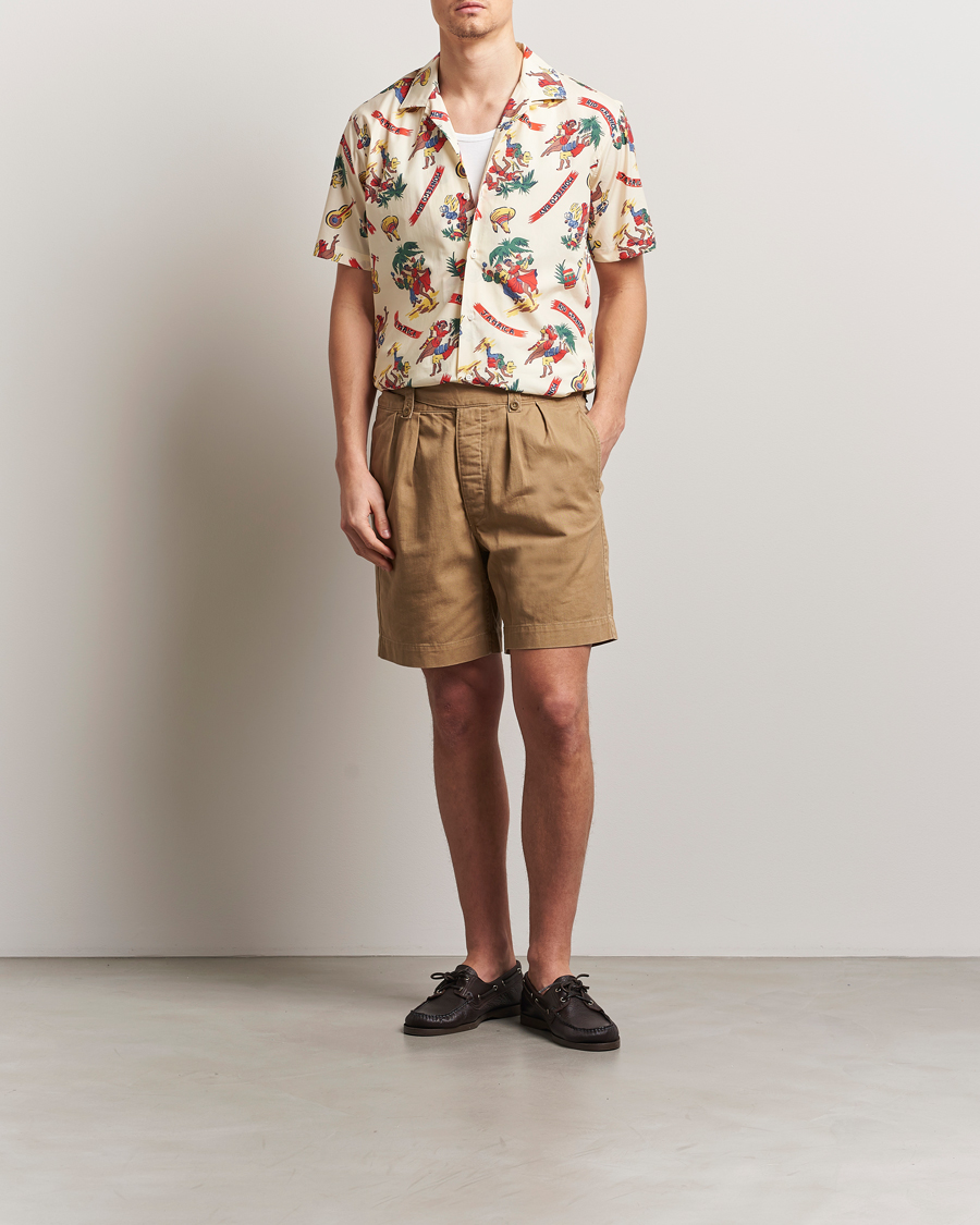 Gitman Vintage Jamaica Camp Shirt Cream