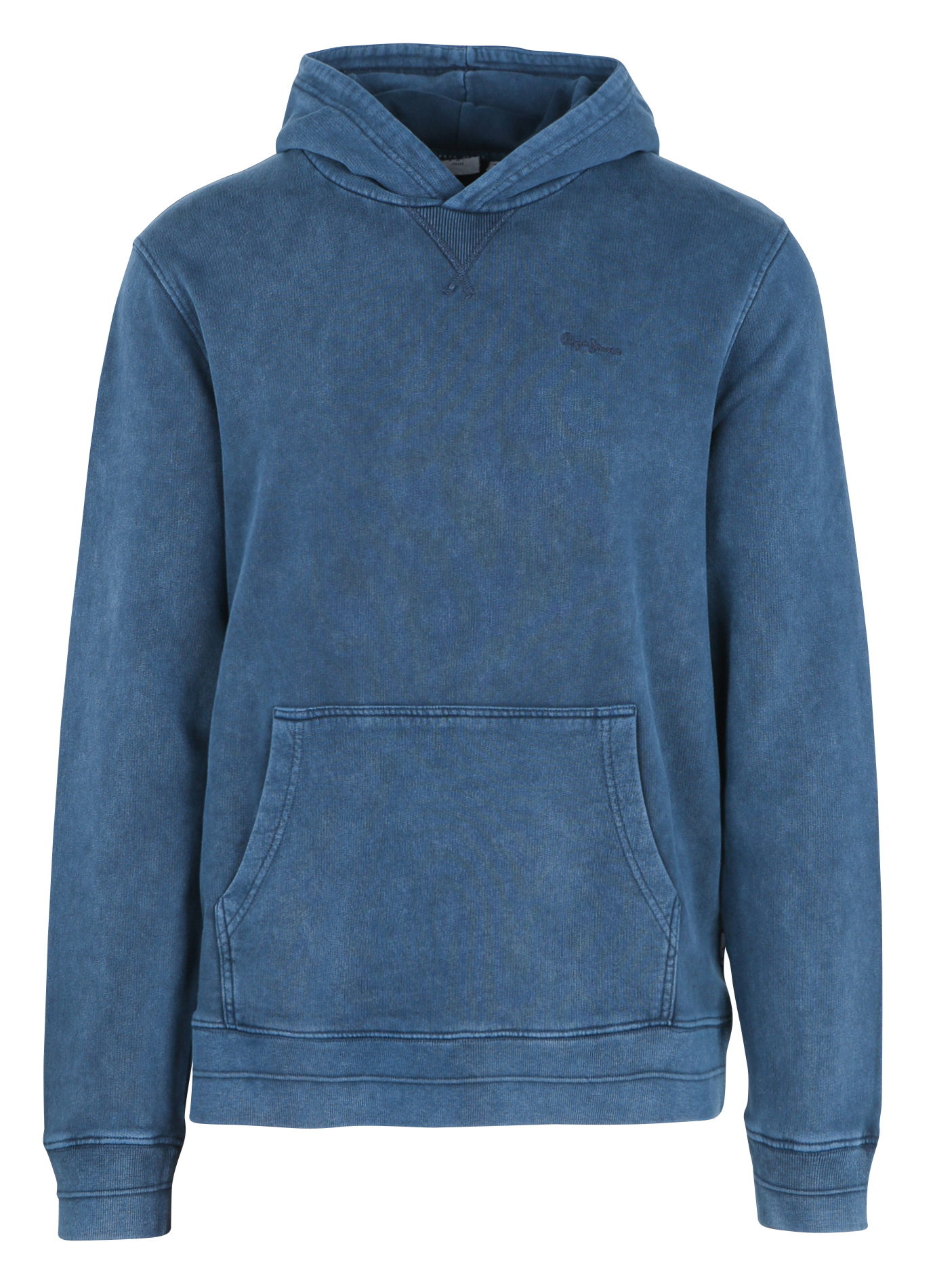 SILVERTON - Sweat à capuche droit en coton | Bleu