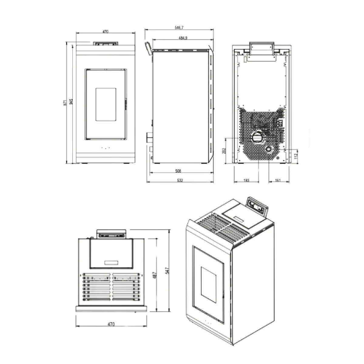 Interstoves Zara 9 Pack - Bordeaux