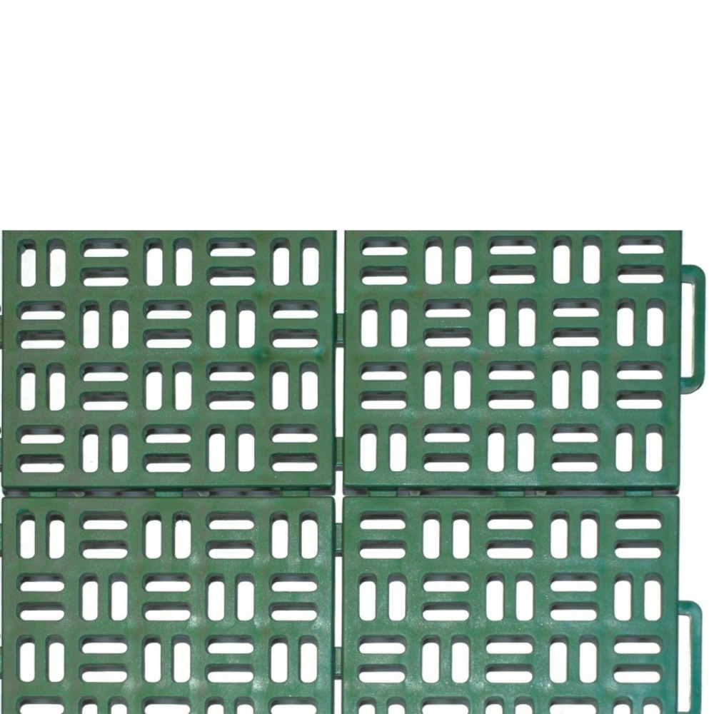 Dalle clipsable jardin/piscine/ spa - vert foncé 56 x 56 cm
