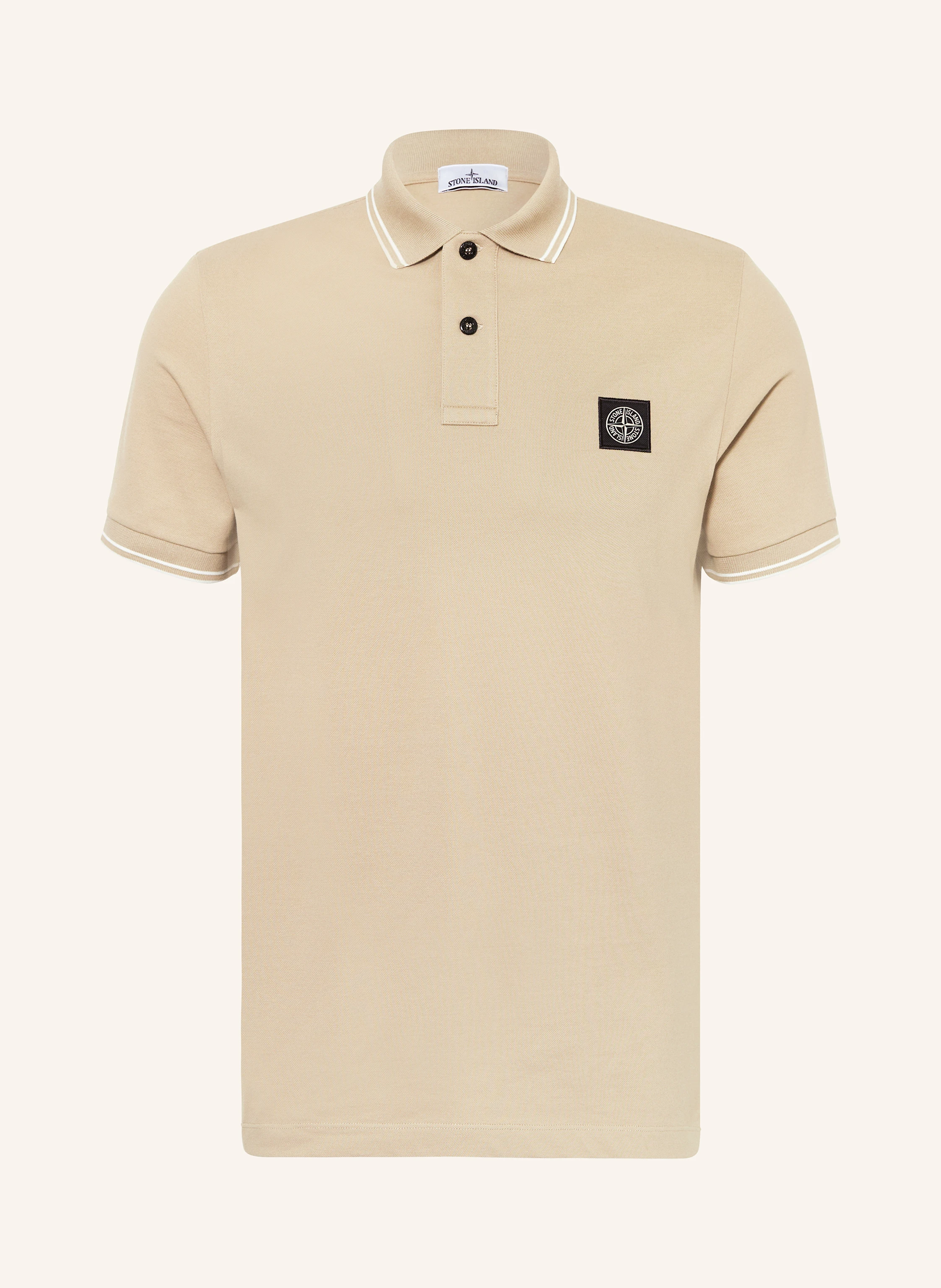STONE ISLAND Piqué-Poloshirt Slim Fit