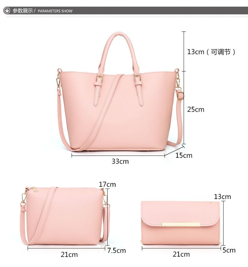 NewTown - Set van 3: Kunstleren Tote Bag + Crossbody Bag + Pouch