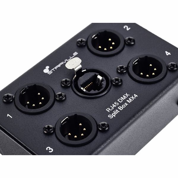 Stairville RJ45 DMX Split Box MX4-5pin