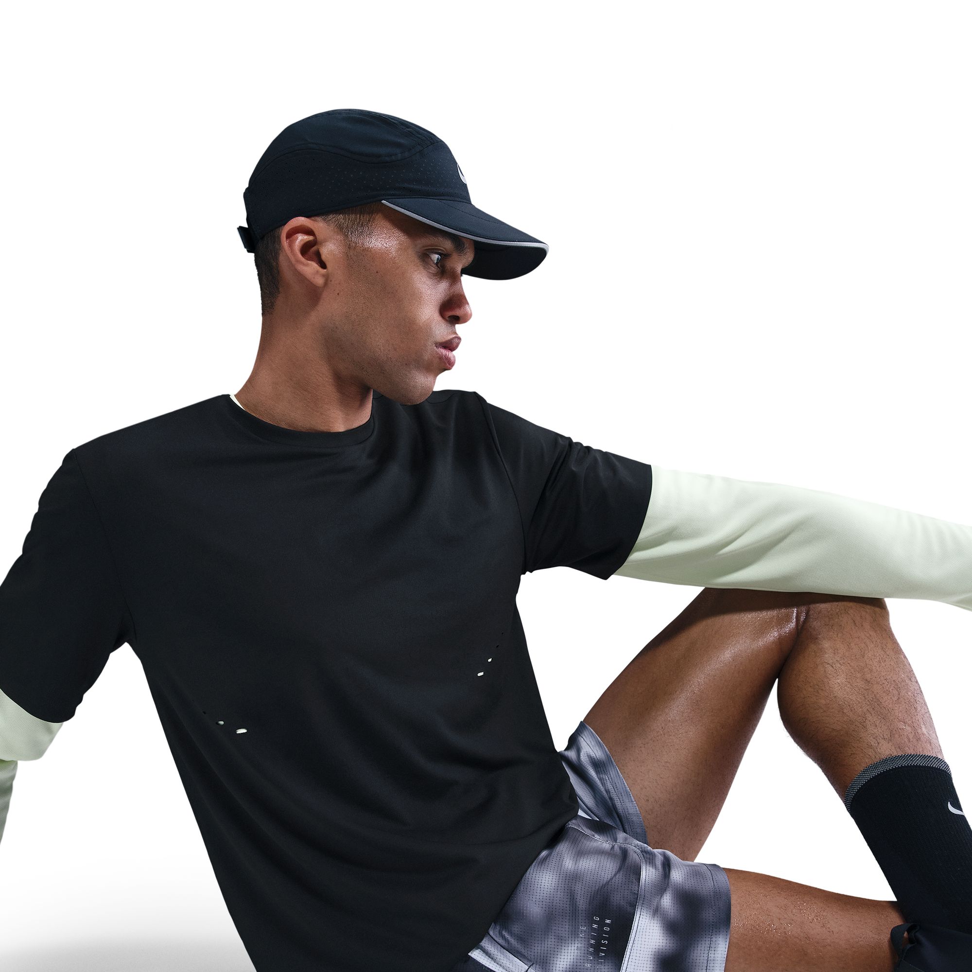 Dri-FIT ADV SS Running Top Herre 010/Black/Reflective Black