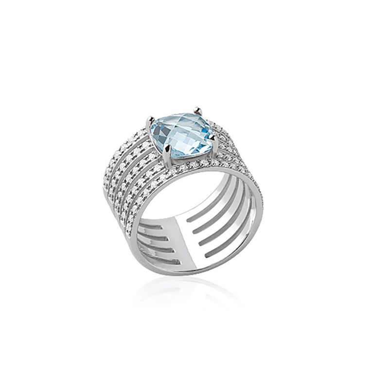 Bague Femme - Argent 925 - Oxyde de zirconium