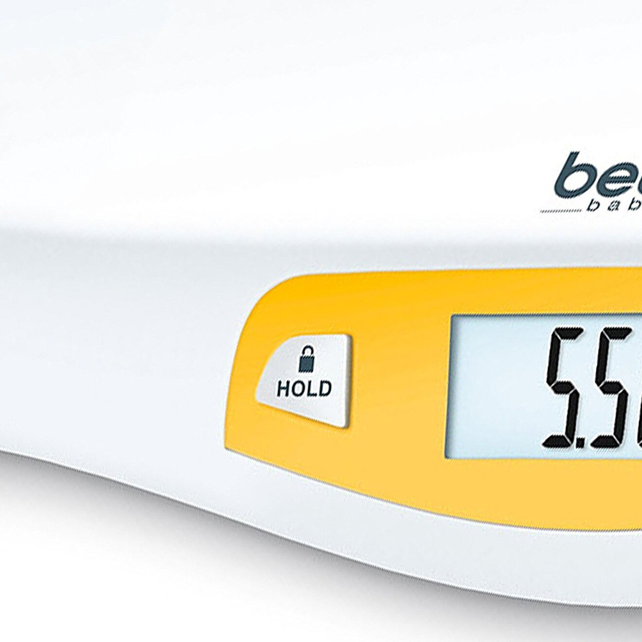 Beurer Pèse-bébé avec fonction de stabilisation blanc/orange - 20kg