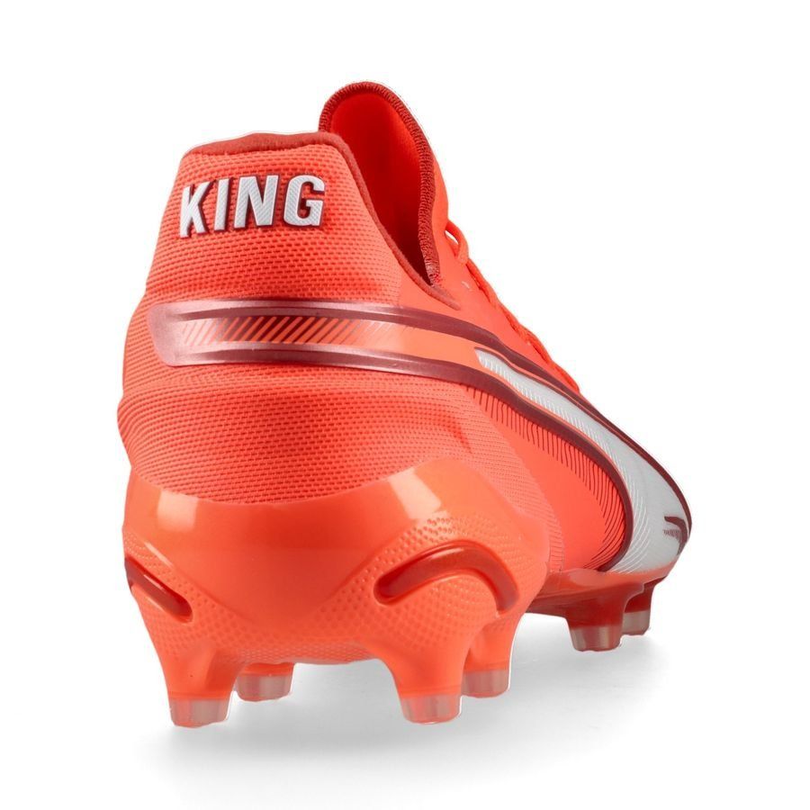 PUMA King Ultimate FG/AG Unlimited - Glowing Red/Blanc/Red Fire
