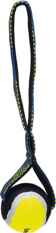 Beeztees hondenspeelgoed Fetch tennisbal met koord Otis 26,5 x 6,3 x 6,3 cm