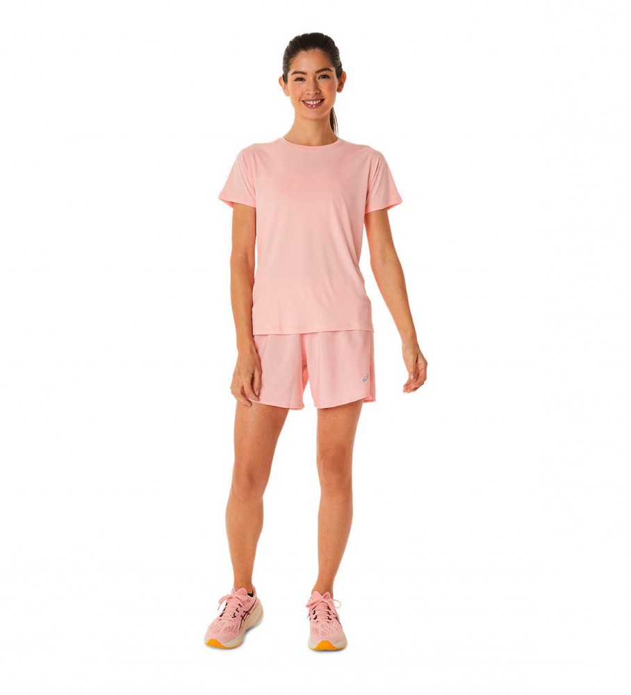 Camiseta rosa Asics Runkoyo