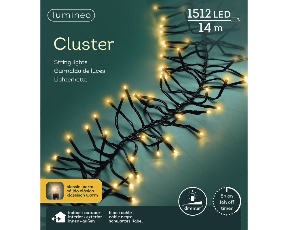 Lumineo - Clusterverlichting - 1512 - Klassiek warm wit - 21 cm