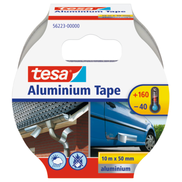 Tesa aluminiumtape 50 mm 10 meter zilver