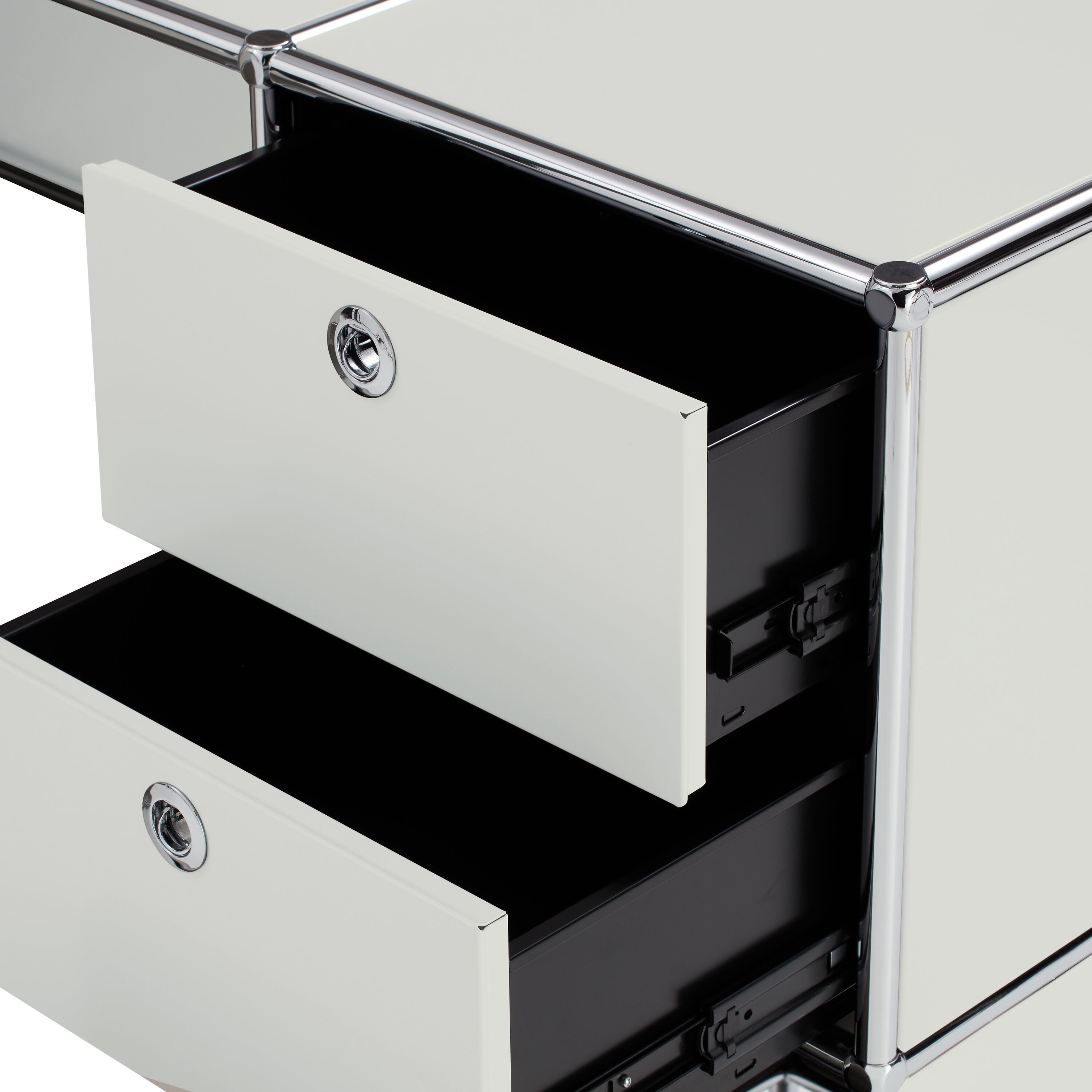 FLEXCUBE Eckschreibtisch - Hellgrau / B: 152.0 cm x T: 115.0 cm x H: 80.0 cm