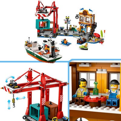 LEGO City 60422 Havneområde med lasteskip