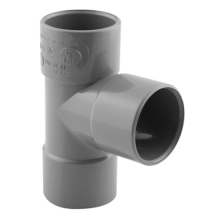 Té de branchement femelle femelle Interplast 87° ø32 mm