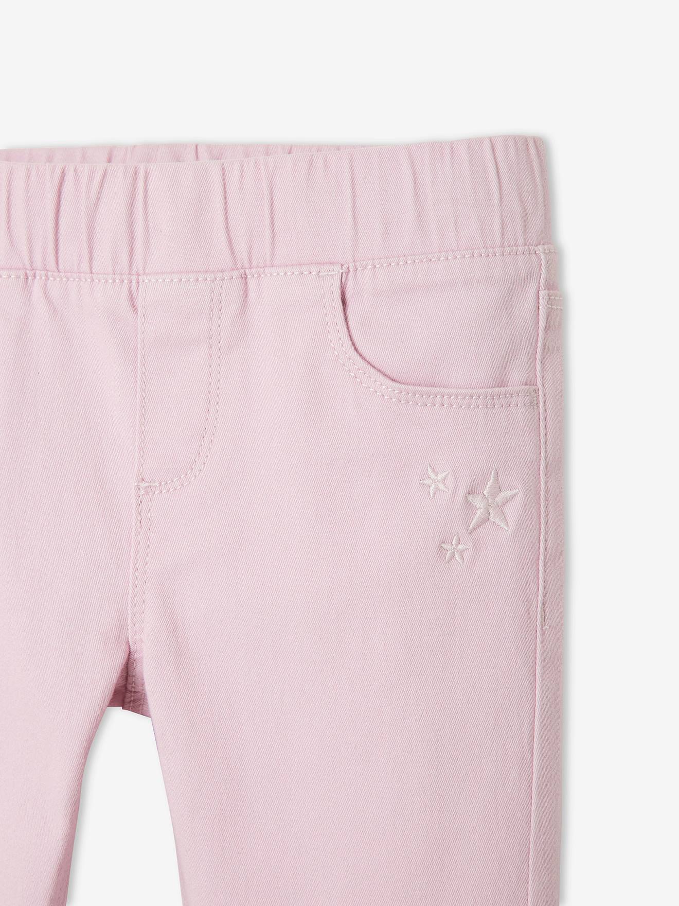 Calças legging coloridas para meninas, cor marrom claro lisa